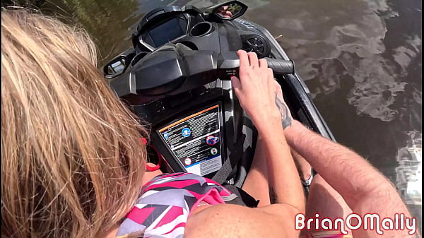 Hot Blonde Takes a Ride on My JetSki and Gets Fucked on it under the Bridge