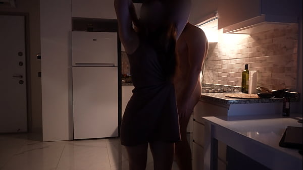I fucked and covered my stepsister’s whole face with cum in the new kitchen